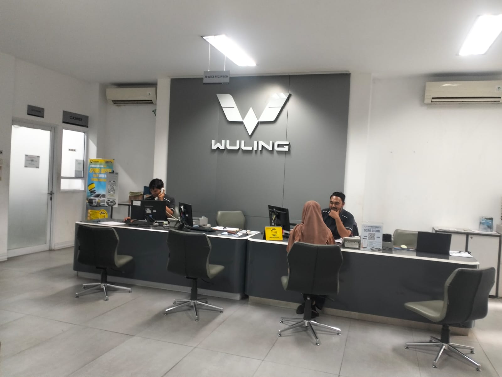 Fasilitas bengkel resmi dan perawatan kendaraan Wuling